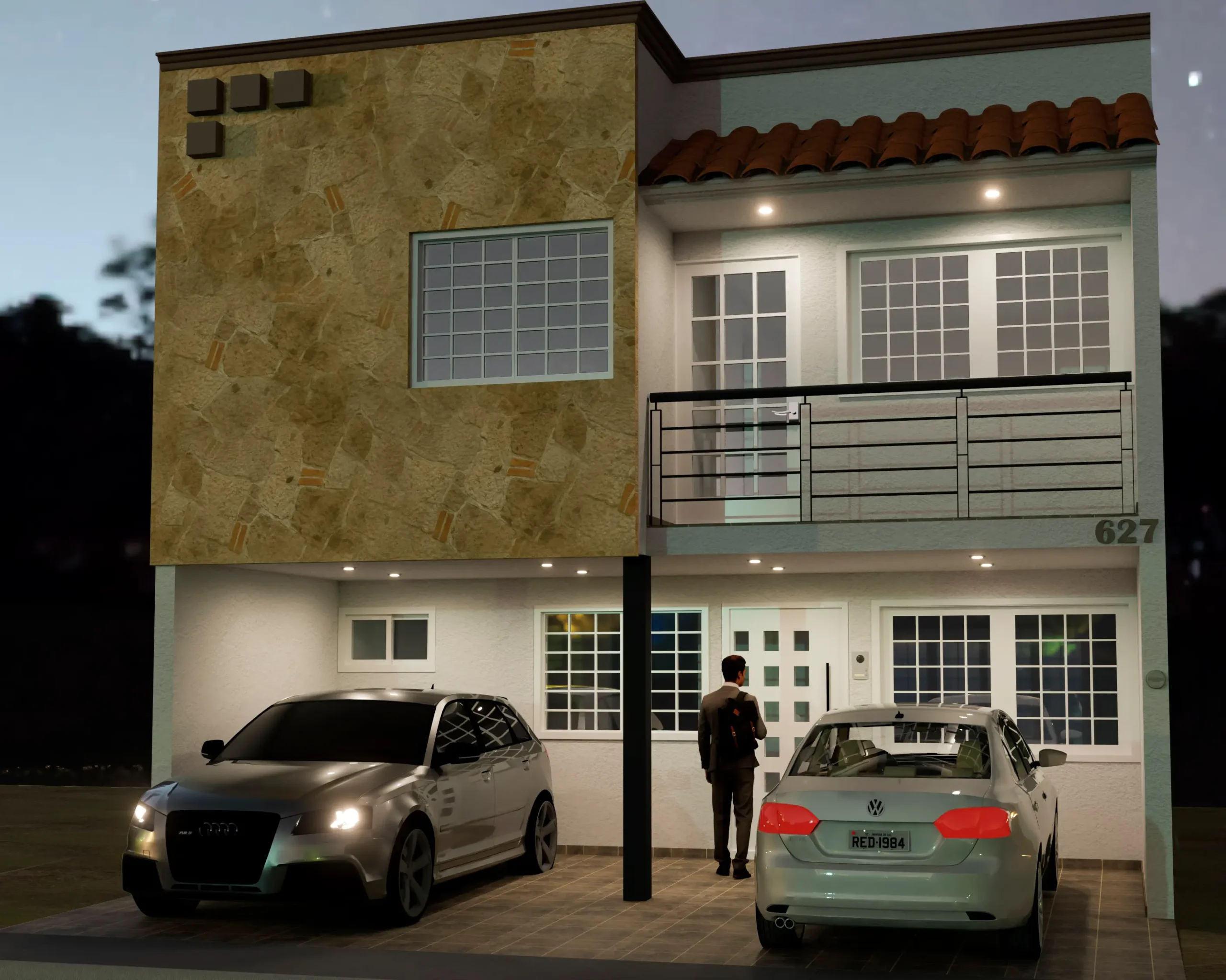 casa-colonial moderno casa-colonial